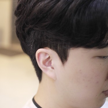 vip다운펌+남성커트+두피힐링 