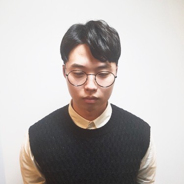 옴므_맞춤컷+옆다운펌