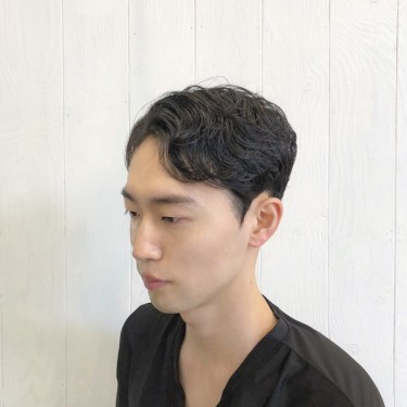 남성컷+아이롱펌