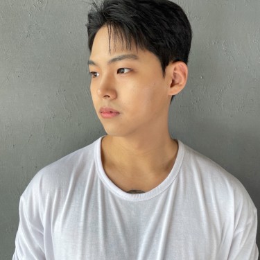 다운펌+컷
