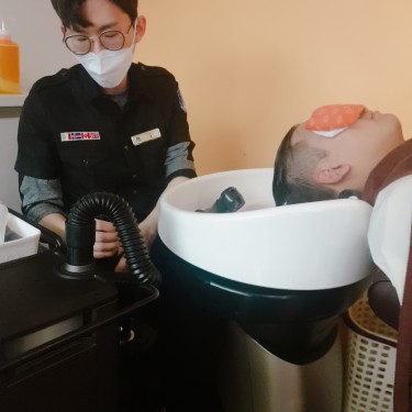 심신안정에는  헤드스파 컷