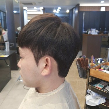 남성 볼륨매직 펌 + 디자인 컷