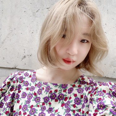 헤이즐라tte 컬러 (탈색+염색)