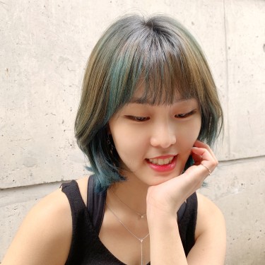 미드나잇블루(허쉬컷+디자인탈색)