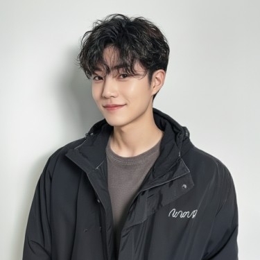  남자가르마펌+다운펌