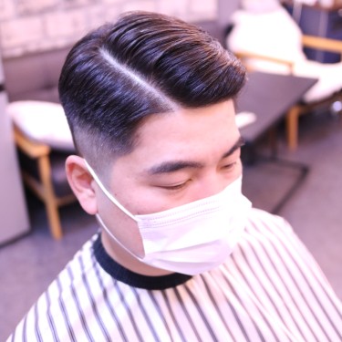 부분다운펌 (옆머리)