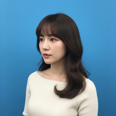 앞머리펌(롯드)