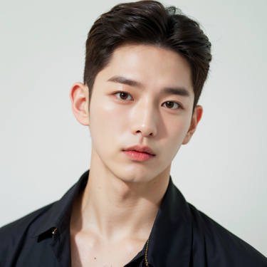 남성컷+다운펌