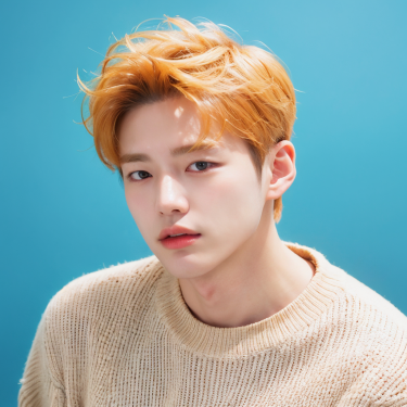 남성 전체탈색 + 컷