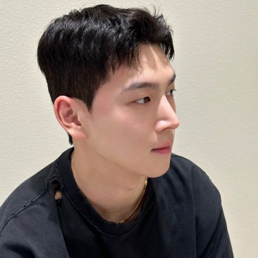 남자컷+다운펌