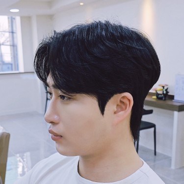 남성컷 + 다운펌