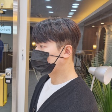 남성컷+다운펌