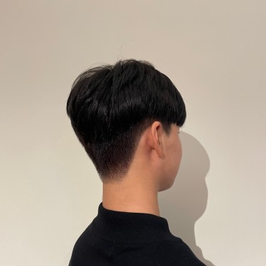 남성컷+다운펌