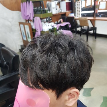 앞머리일반펌 