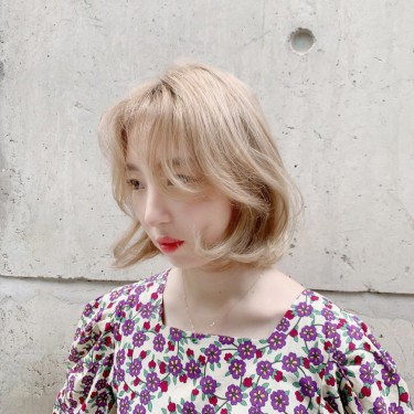 헤이즐라tte 컬러 (탈색+염색)
