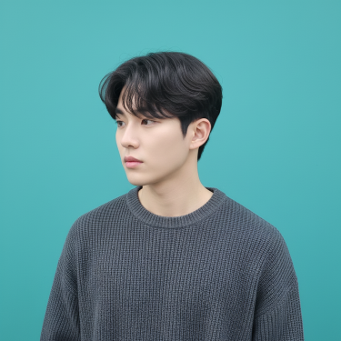 남자 앞머리열펌 (커트별도)