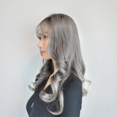 탈색+염색+크리닉