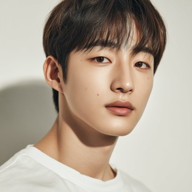 남자컷+사이드다운펌