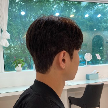 [채원부원장]조각다운펌)컷+옆머리+뒷머리다운