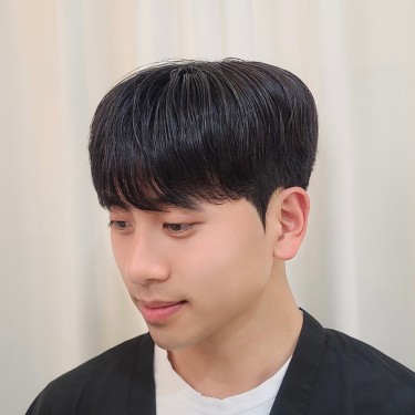 남성 디자인컷+전체다운펌