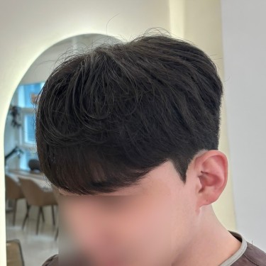 남성 아이롱펌