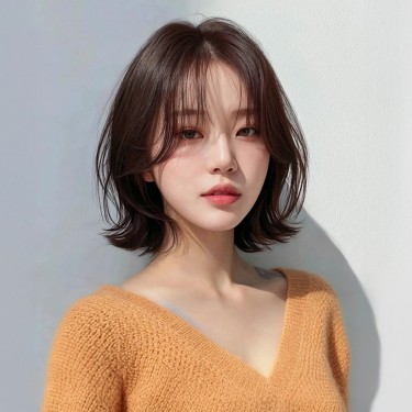 프린지펌: 앞머리펌