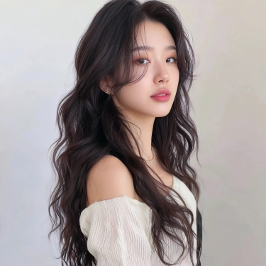 여성 아이롱 스타일링