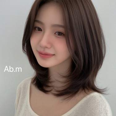 중단발 레이어드펌 